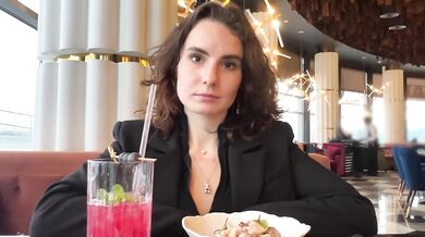 Dinner Date Petite Bubble Butt Destroyed Big Cock Doggy Spank