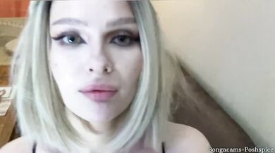 POV Stepdaughter Gags On Your Meat With Her Big Tits Oozing