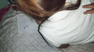 Pretty blonde slut takes a creampie from her kinky admirer