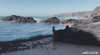 Risky beach sex we had blowing in the wind shot on iPhone