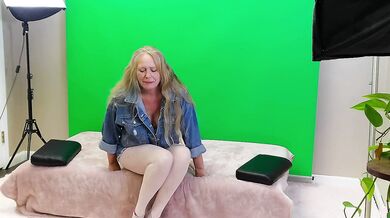 My cheating blonde MILF wife loves to model and scream while getting fucked with high heels still on