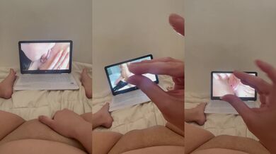 She edged herself raw watching classy lesbian porn before the big gushy payoff