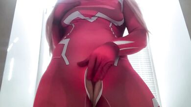 Zero Two Cosplay Darling Fuck Me Gushing Creampie Destroyed Pussy