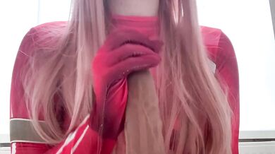 Zero Two Cosplay Darling Fuck Me Gushing Creampie Destroyed Pussy