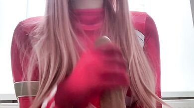 Zero Two Cosplay Darling Fuck Me Gushing Creampie Destroyed Pussy