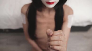 Sad Miss Masked AI Girl Choked Gushing Cant Be Real