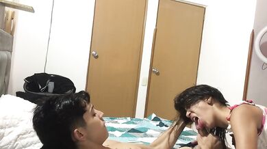 Storm Sis-in-Law Room Ravaged Petite Latina Cowgirl Cumshot Explosion