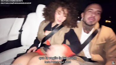 Curly Brunette Cheats BF Destroyed by Italian Bull Cum Gush Slam