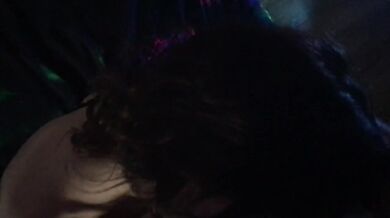 Brunette Babe Chokes Two Dicks Double Cum Gush Destroyed