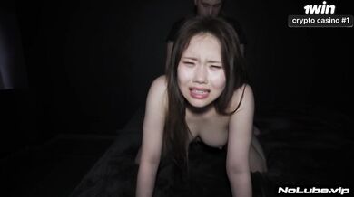 Japanese Teen Choked Spit Roasted Big Tits First Huge Dick Destroyed