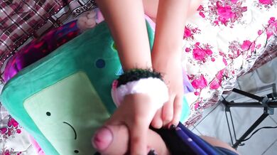 Tired Colegiala Miniskirt POV Shaved Pussy Gush Destroyed Cum Flood