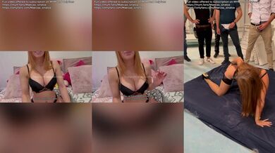 French Slut Maeva GANG BANGED BUKKAKE by 10 Strangers Cum Flooded