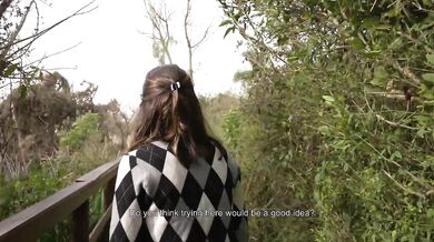 Petite Horny Latina Teen Choked Gushed Public Park Doggystyle Facial Risk
